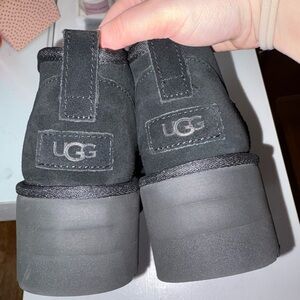 UGG Black Platform Short Boots